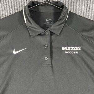 Missouri Tigers Mizzou Soccer Shirt Polo Nike Womens XL Black Short Sleeve
